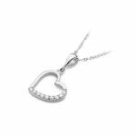 Pandantiv Inima Aur 14K cu Diamante 0.13 ct - Imagine 4