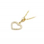 Pandantiv Inima Aur 14K cu Diamante 0.29 ct - Imagine 4